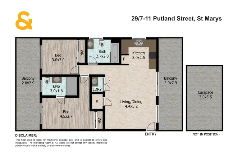 Floorplan of Homely apartment listing, 29/7-11 Putland Street, St Marys NSW 2760