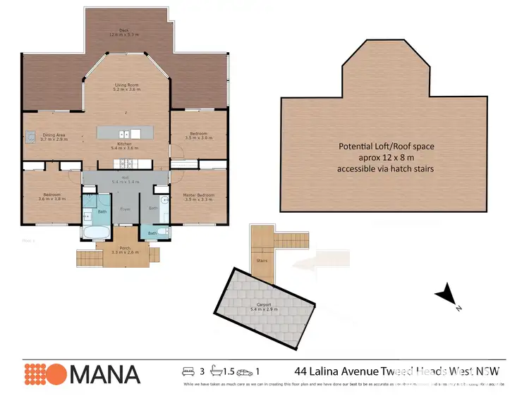 Floorplan of Homely house listing, 44 Lalina Avenue, Tweed Heads West NSW 2485