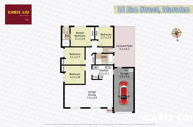 Floorplan of Homely house listing, 18 Kao Street, Marsden QLD 4132