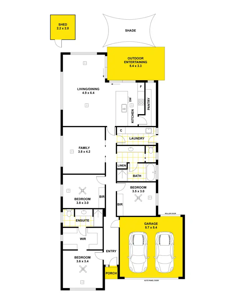 Floorplan of Homely house listing, 17 Trident Road, Seaford Meadows SA 5169