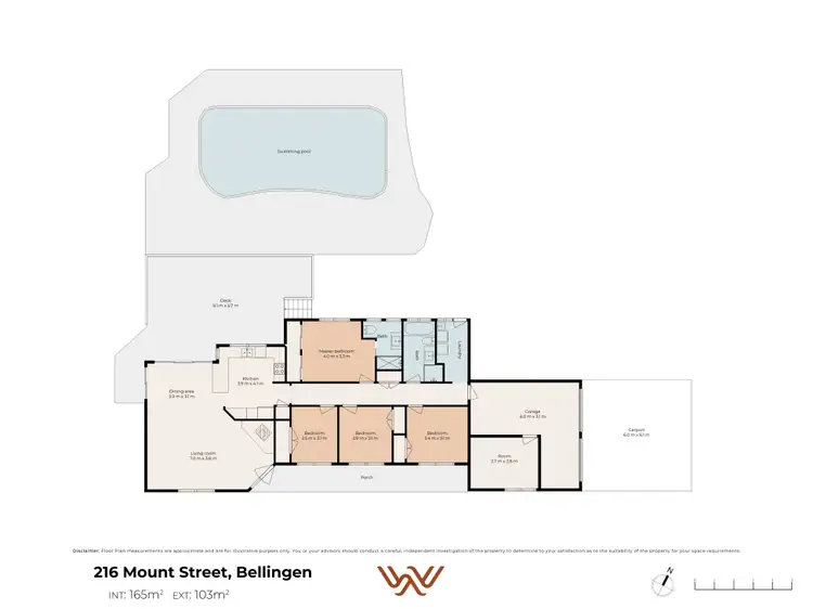 Floorplan of Homely rural property listing, 216 Mount Street, Bellingen NSW 2454