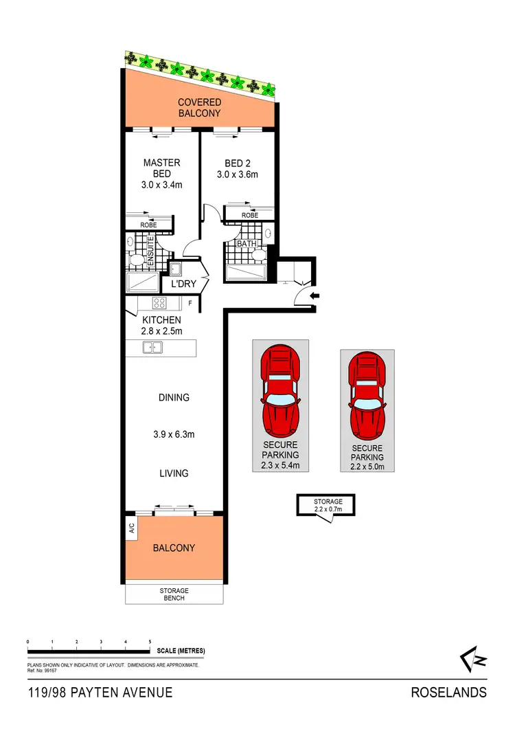 Floorplan of Homely apartment listing, 119/98 Payten Avenue, Roselands NSW 2196