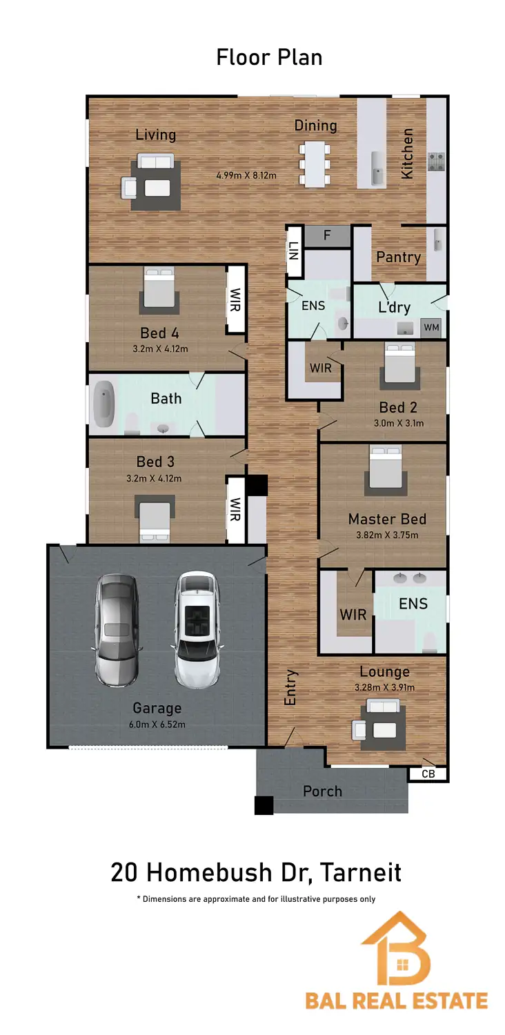 Floorplan of Homely house listing, 20 Homebush Drive, Tarneit VIC 3029