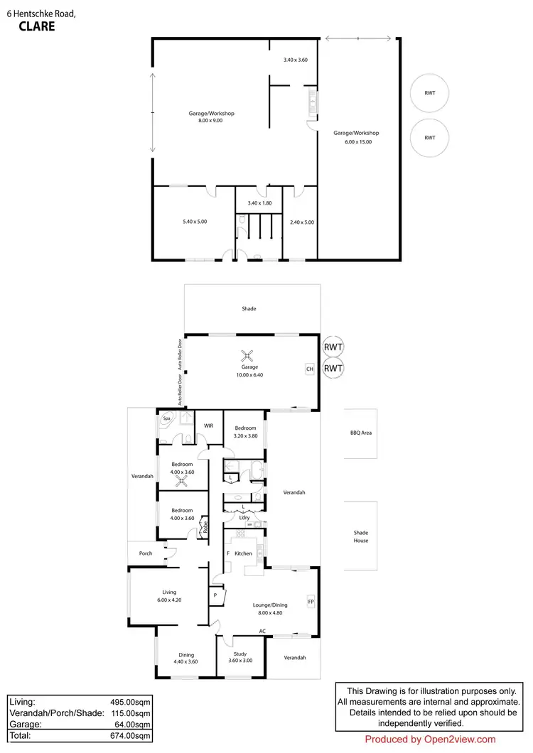 Floorplan of Homely house listing, 6 Hentschke Road, Clare SA 5453