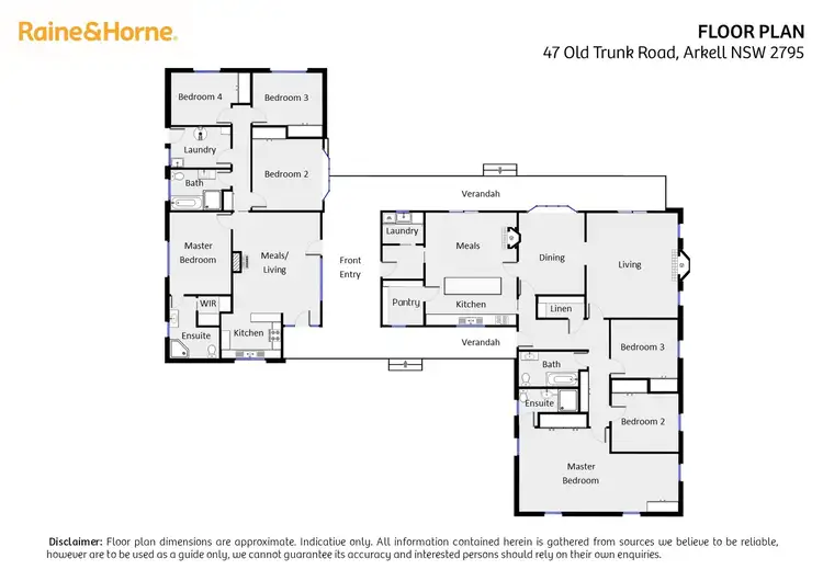 Floorplan of Homely rural property listing, 47 Old Trunk Road, Arkell NSW 2795