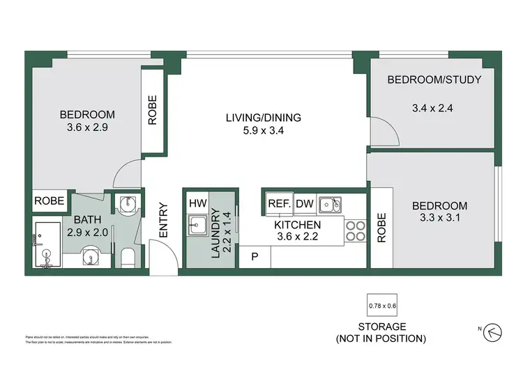 Floorplan of Homely apartment listing, 1001/39 Queen Street, Melbourne VIC 3000