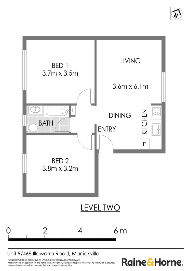 Floorplan of Homely apartment listing, 9/468 Illawarra Road, Marrickville NSW 2204
