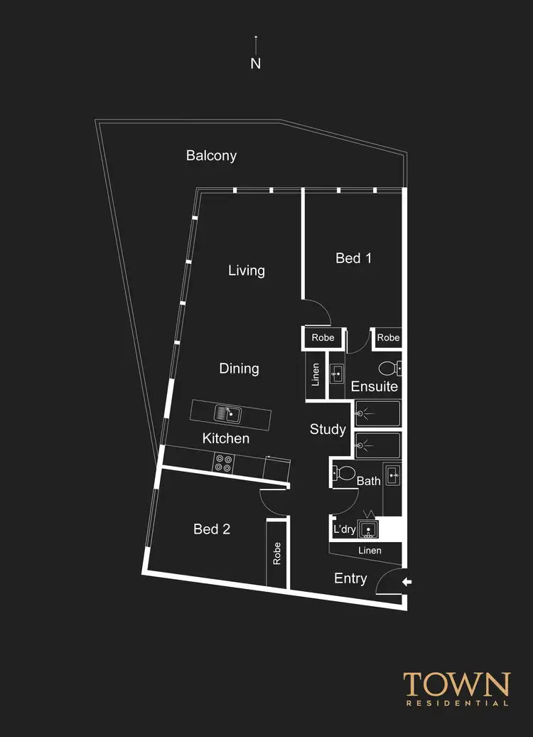 Floorplan of Homely apartment listing, 206/6 Cape Street, Dickson ACT 2602