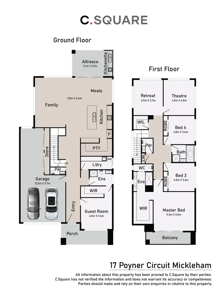 Floorplan of Homely house listing, 17 Poyner Circuit, Mickleham VIC 3064