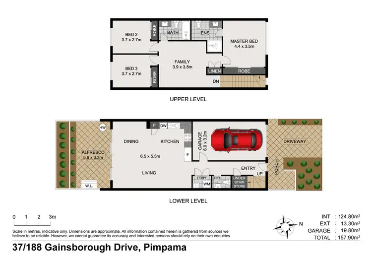 Floorplan of Homely townhouse listing, 37/188 Gainsborough Drive, Pimpama QLD 4209