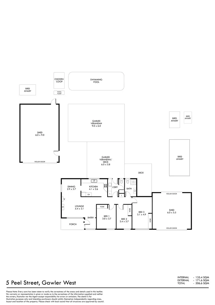 Floorplan of Homely other listing, 5 Peel Street, Gawler West SA 5118