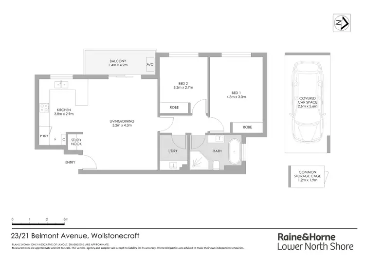 Floorplan of Homely apartment listing, 23/21 Belmont Avenue, Wollstonecraft NSW 2065