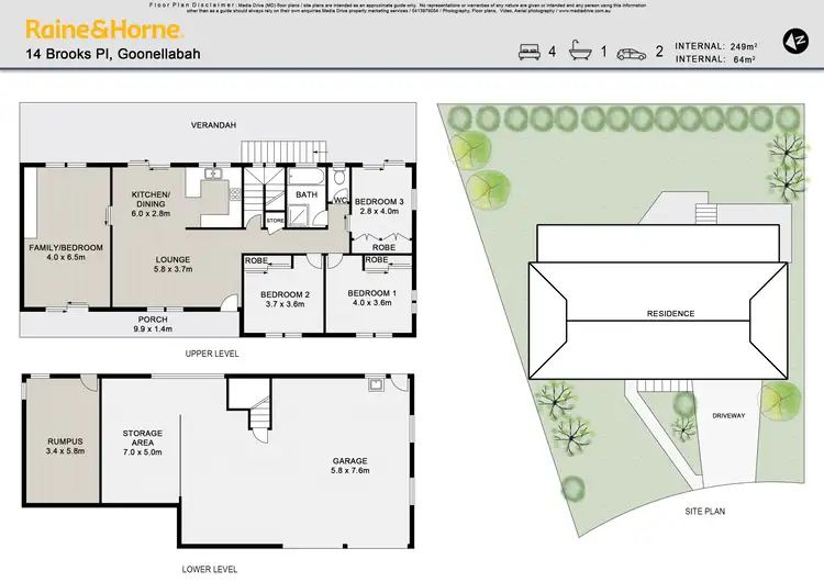 Floorplan of Homely house listing, 14 Brooks Place, Goonellabah NSW 2480