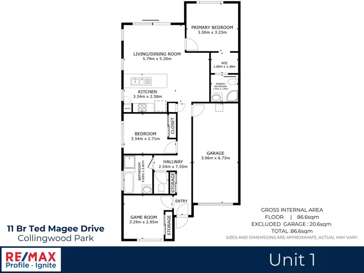 Floorplan of Homely house listing, 11 Br Ted Magee Drive, Collingwood Park QLD 4301