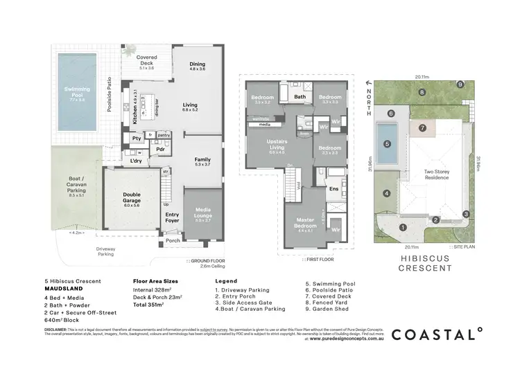 Floorplan of Homely house listing, 5 Hibiscus Crescent, Maudsland QLD 4210