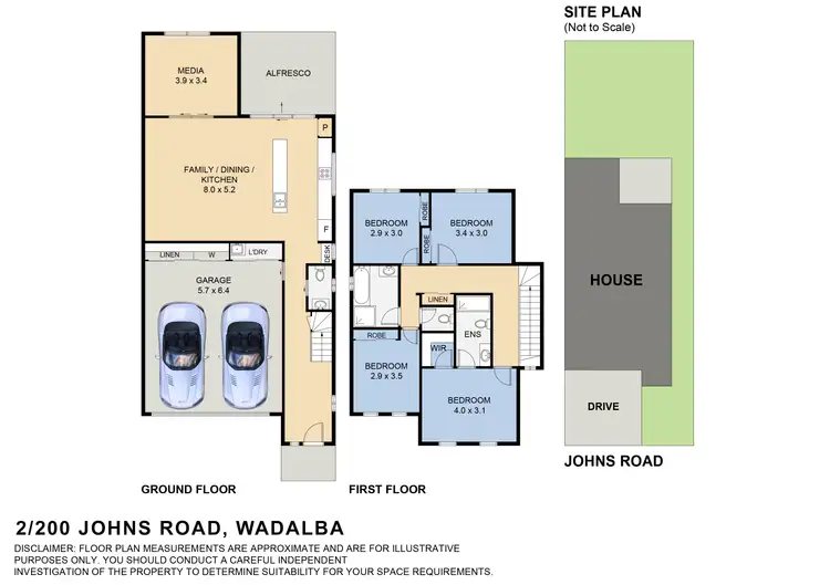 Floorplan of Homely semi-detached listing, 200A Johns Road, Wadalba NSW 2259