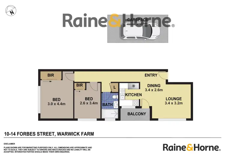 Floorplan of Homely unit listing, 10/14 Forbes Street, Warwick Farm NSW 2170
