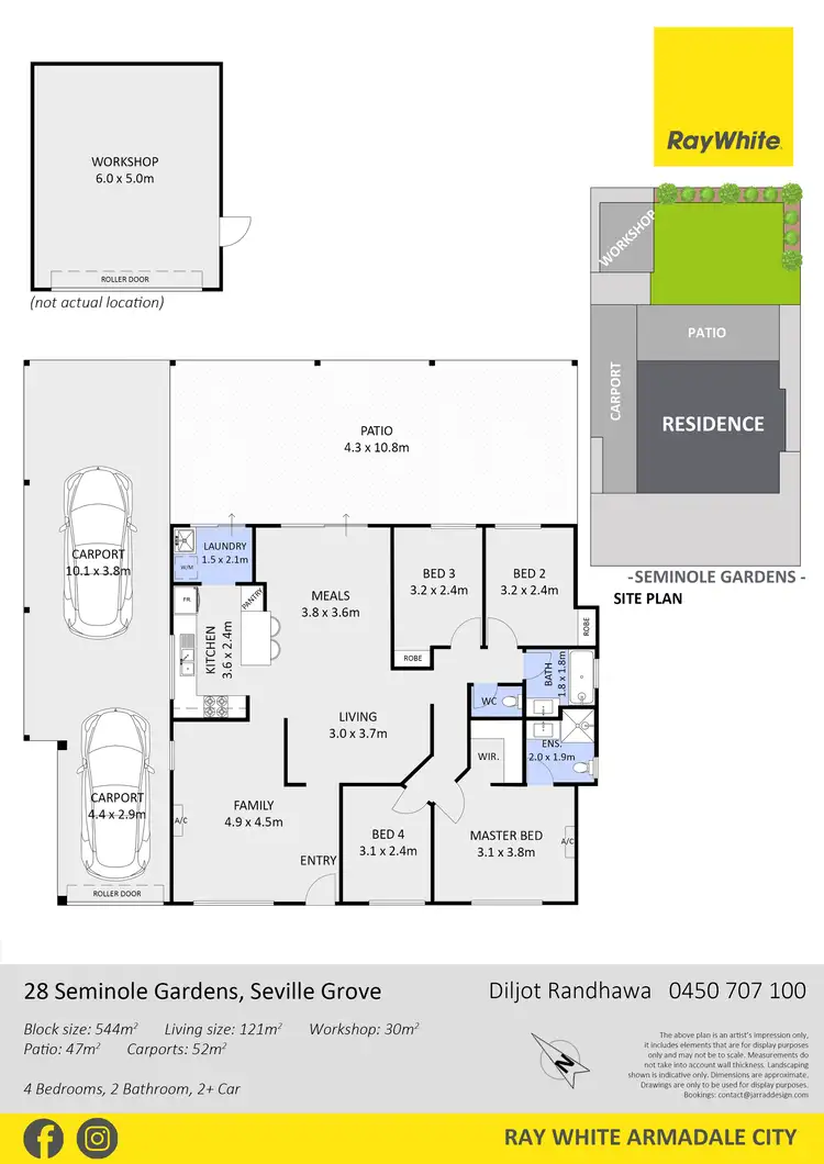 Floorplan of Homely house listing, 28 Seminole Gardens, Seville Grove WA 6112