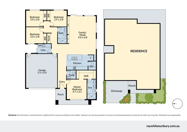Floorplan of Homely house listing, 60 Montego Boulevard, Sunbury VIC 3429
