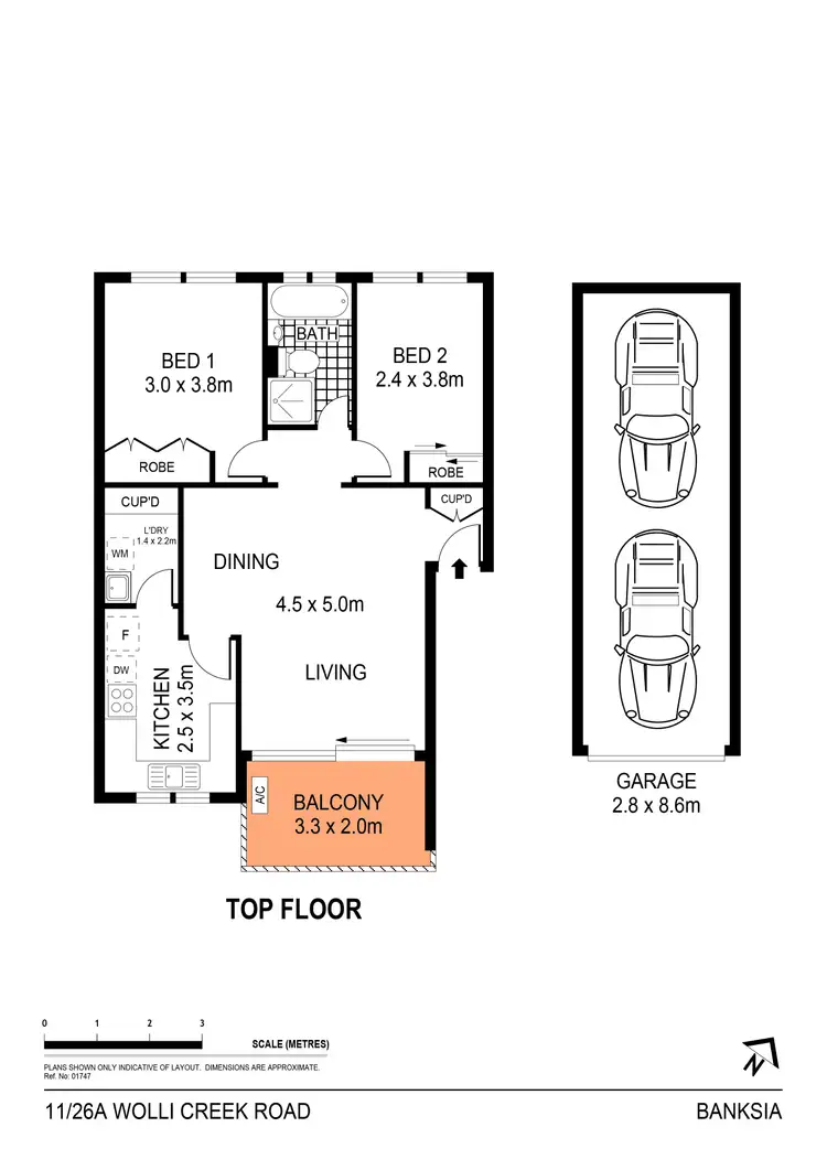 Floorplan of Homely apartment listing, 11/26a Wolli Creek Road, Banksia NSW 2216