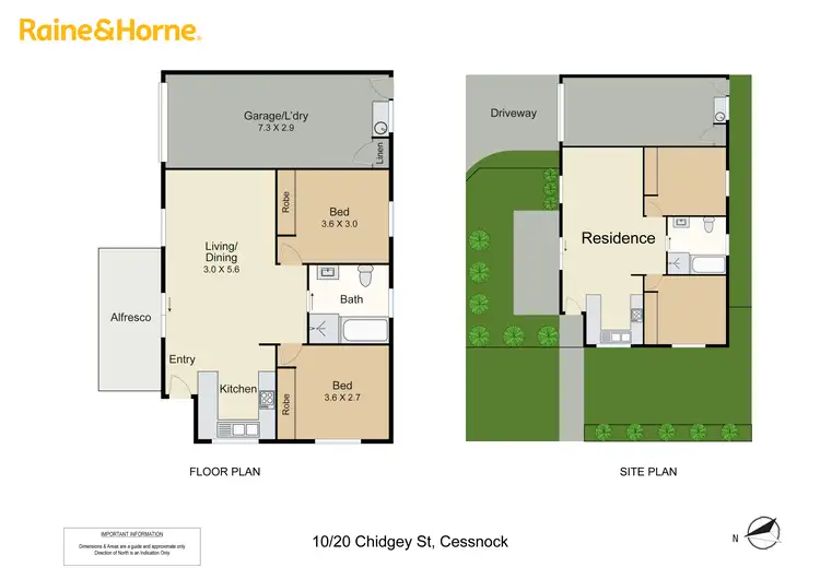Floorplan of Homely villa listing, 10/20-22 Chidgey Street, Cessnock NSW 2325