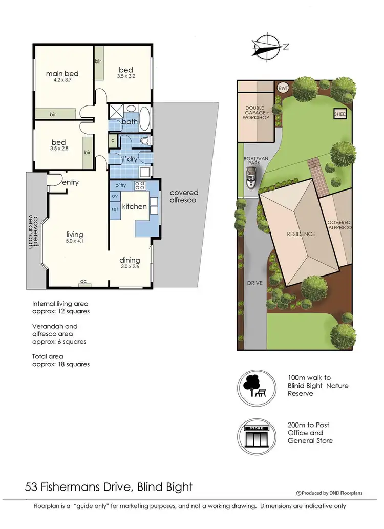 Floorplan of Homely house listing, 53 Fishermans Drive, Blind Bight VIC 3980
