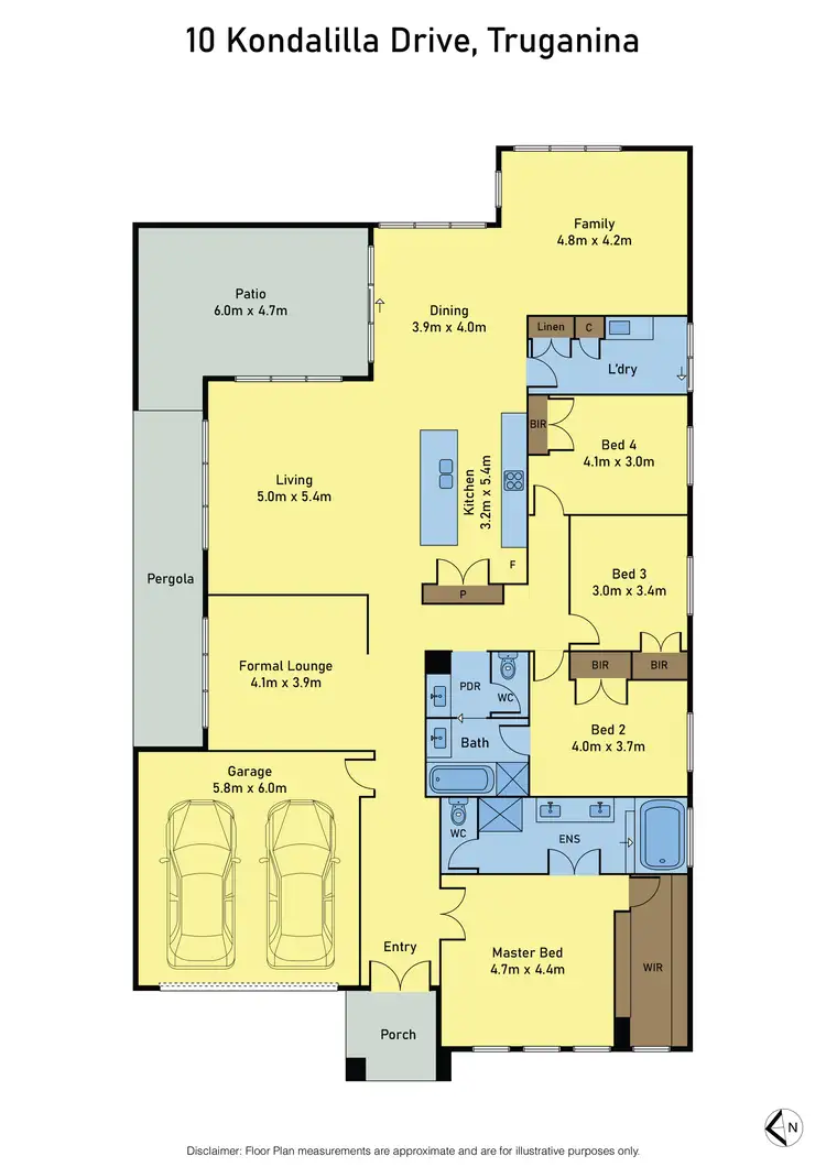 Floorplan of Homely house listing, 10 Kondalilla Drive, Truganina VIC 3029