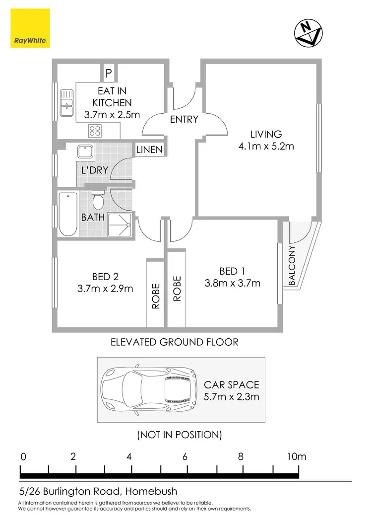 Floorplan of Homely apartment listing, 5/26 Burlington Road, Homebush NSW 2140