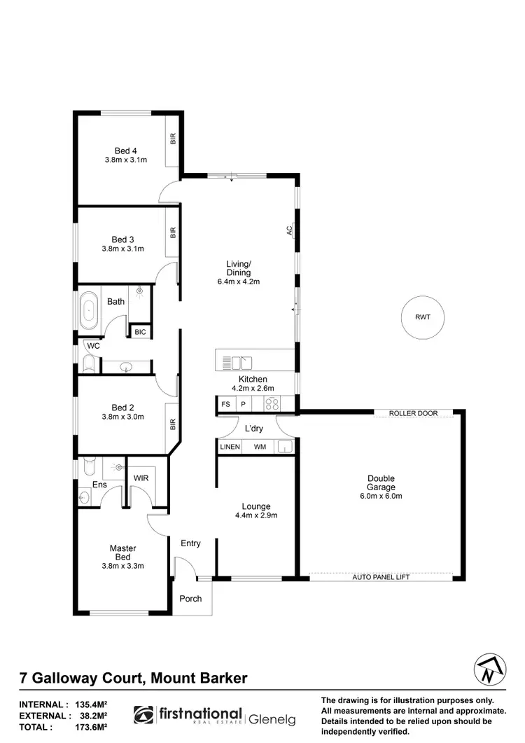 Floorplan of Homely house listing, 7 Galloway Court, Mount Barker SA 5251