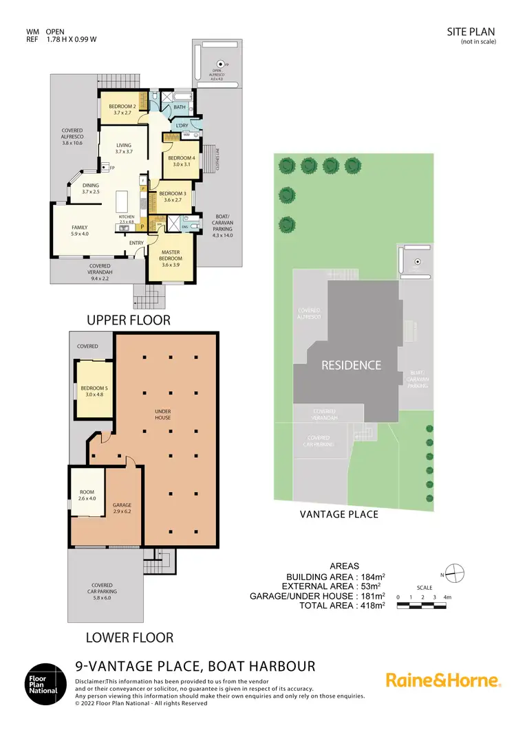Floorplan of Homely house listing, 9 Vantage Place, Boat Harbour NSW 2316