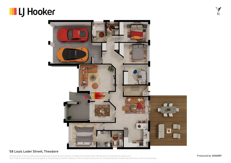 Floorplan of Homely house listing, 58 Louis Loder Street, Theodore ACT 2905