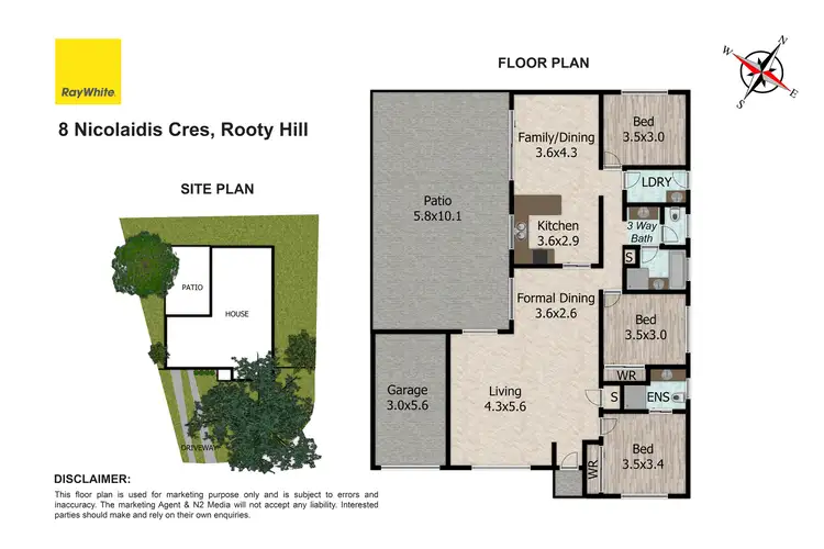Floorplan of Homely house listing, 8 Nicolaidis Crescent, Rooty Hill NSW 2766