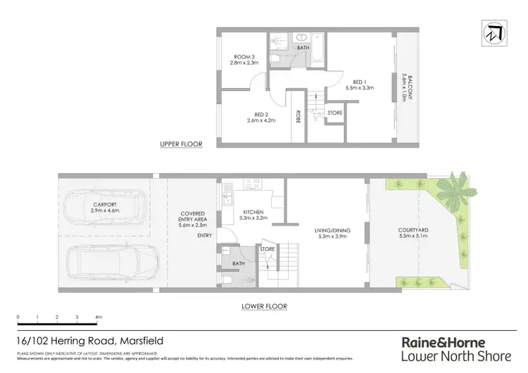 Floorplan of Homely townhouse listing, 16/102 Herring Road, Marsfield NSW 2122