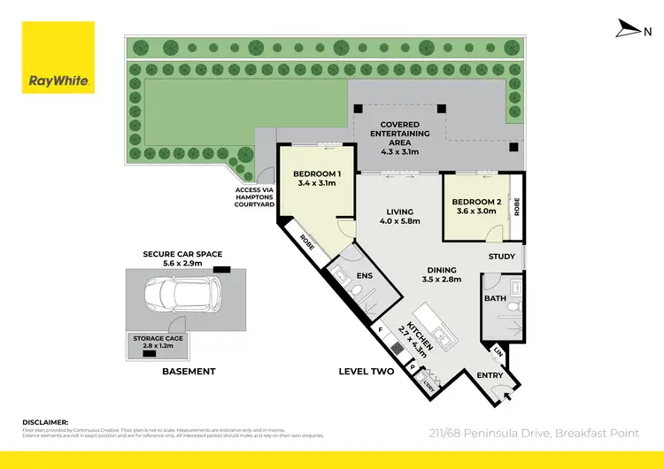 Floorplan of Homely apartment listing, 211/68 Peninsula Drive, Breakfast Point NSW 2137