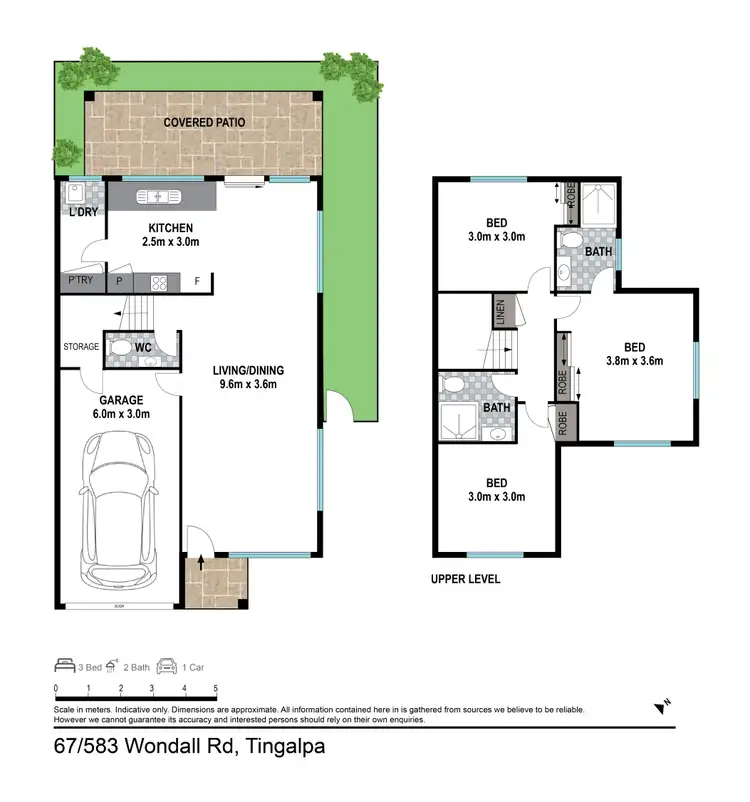 Floorplan of Homely townhouse listing, 67/583 Wondall Road, Tingalpa QLD 4173