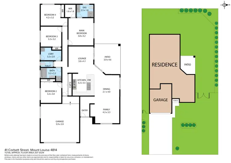 Floorplan of Homely house listing, 41 Corbett Street, Mount Louisa QLD 4814