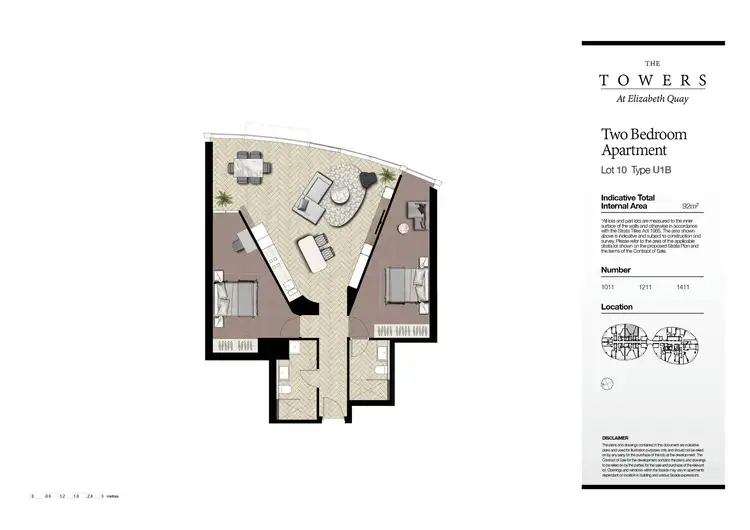 Floorplan of Homely apartment listing, 1211/11 Barrack Square, Perth WA 6000