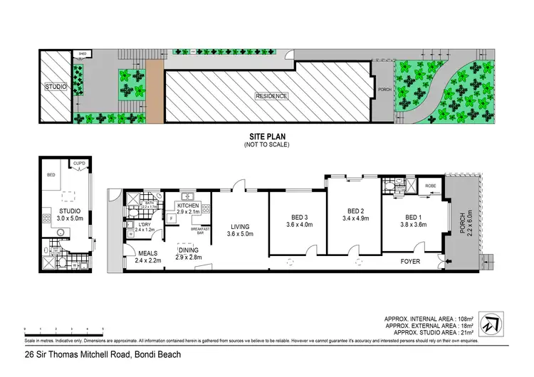 Floorplan of Homely house listing, 26 Sir Thomas Mitchell Road, Bondi Beach NSW 2026