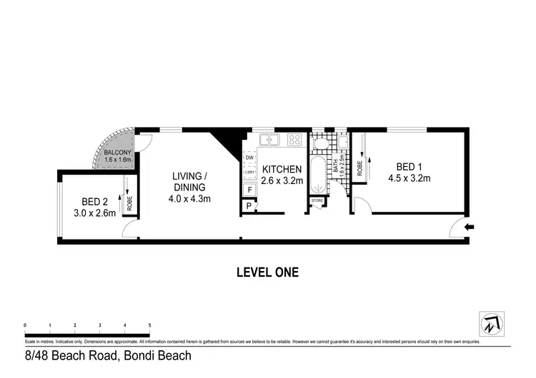 Floorplan of Homely apartment listing, 8/48 Beach Road, Bondi Beach NSW 2026
