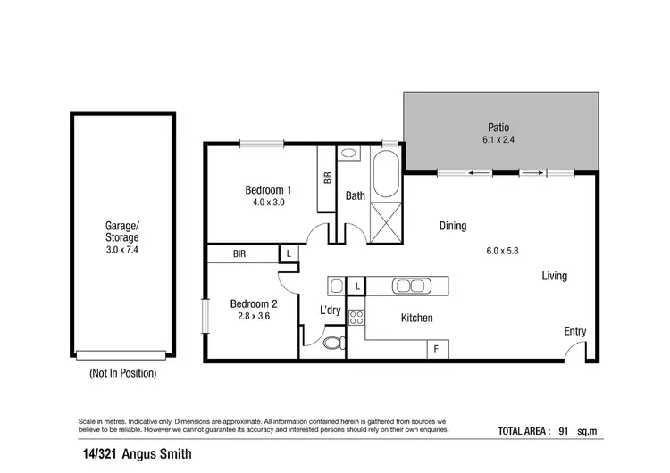 Floorplan of Homely unit listing, 14/321 - 341 Angus Smith Drive, Douglas QLD 4814