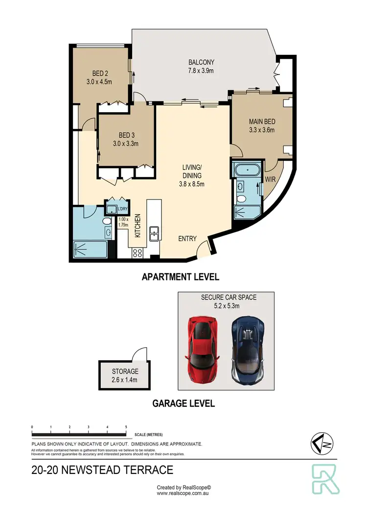 Floorplan of Homely apartment listing, 20/20 Newstead Terrace, Newstead QLD 4006
