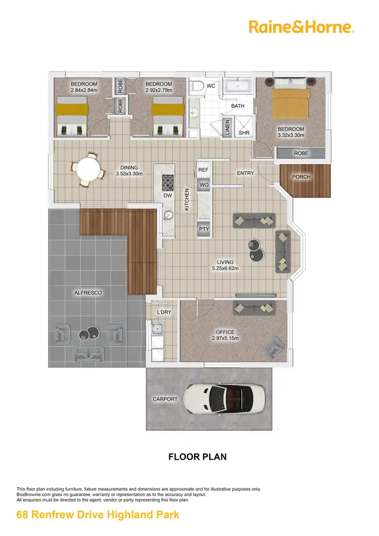 Floorplan of Homely house listing, 68 Renfrew Drive, Highland Park QLD 4211