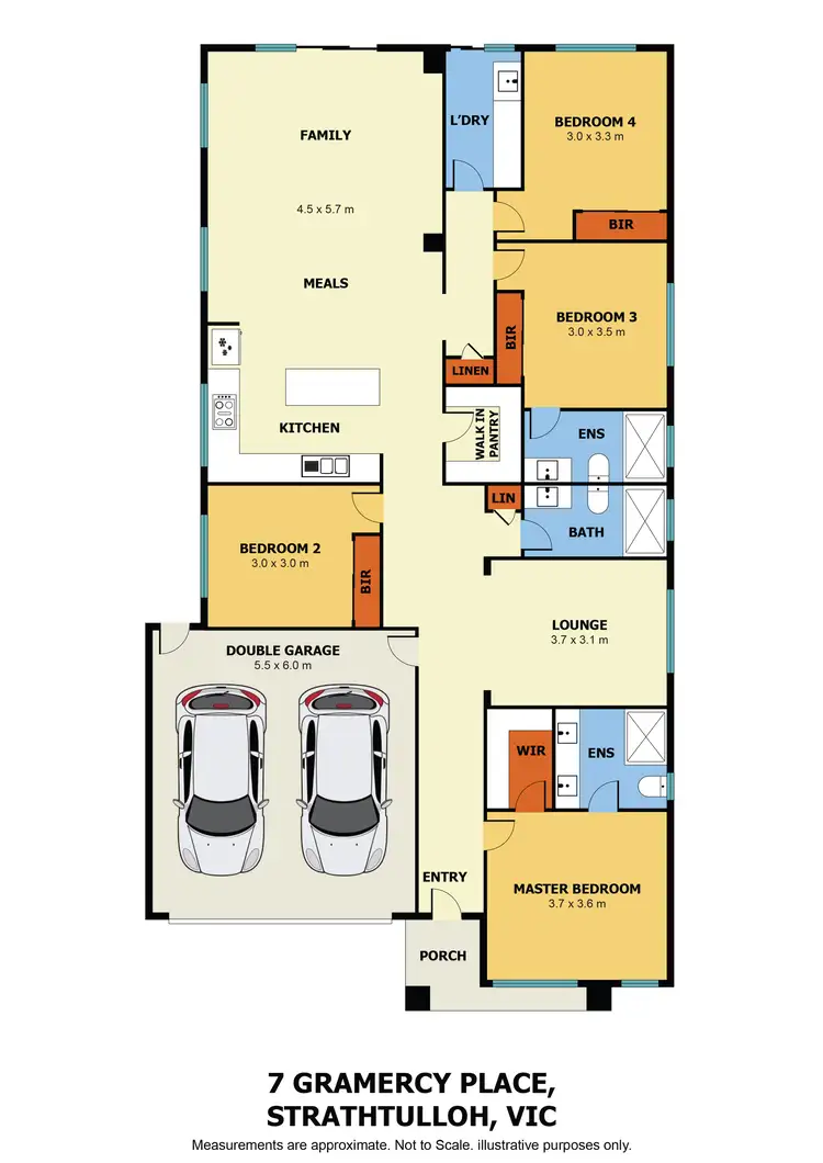 Floorplan of Homely house listing, 7 Gramercy Place, Strathtulloh VIC 3338