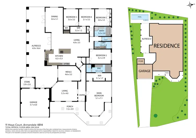 Floorplan of Homely house listing, 11 Hoya Court, Annandale QLD 4814