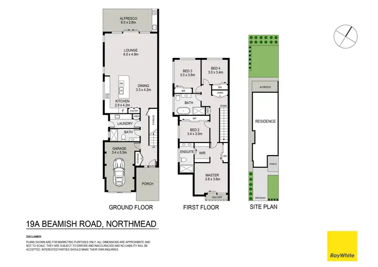 Floorplan of Homely semi-detached listing, 19A Beamish Road, Northmead NSW 2152