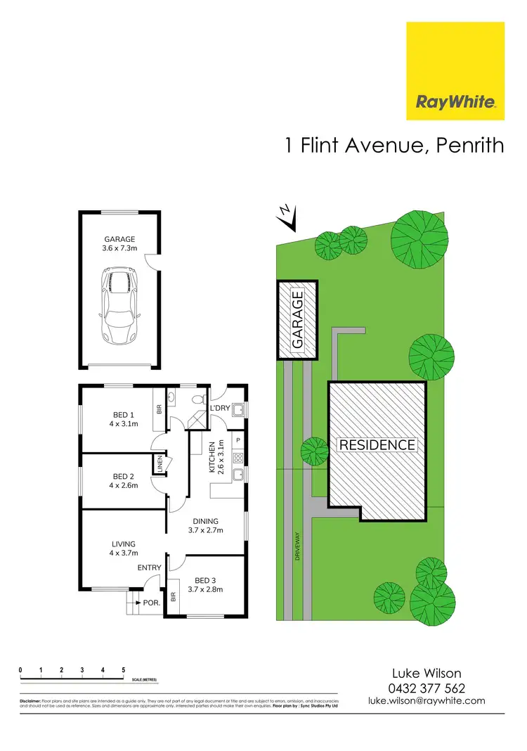 Floorplan of Homely house listing, 1 Flint Avenue, Penrith NSW 2750