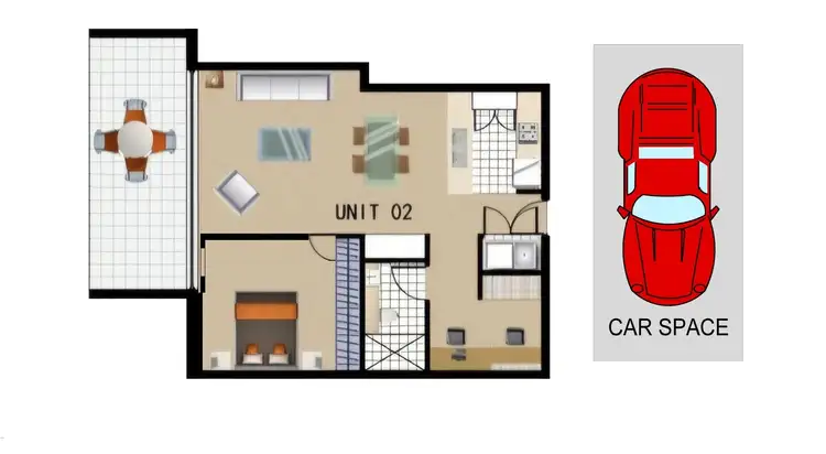 Floorplan of Homely apartment listing, 2/1421 Botany Road, Botany NSW 2019