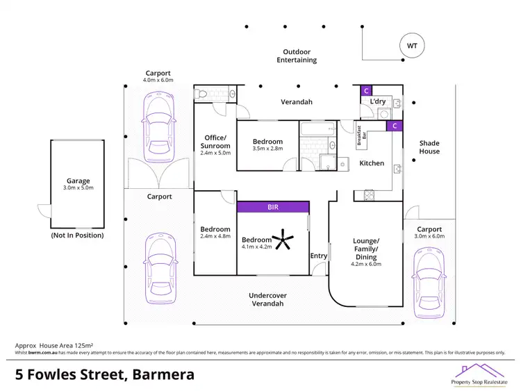 Floorplan of Homely house listing, 5 Fowles Street, Barmera SA 5345