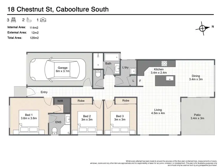 Floorplan of Homely house listing, 18 Chestnut Street, Caboolture South QLD 4510