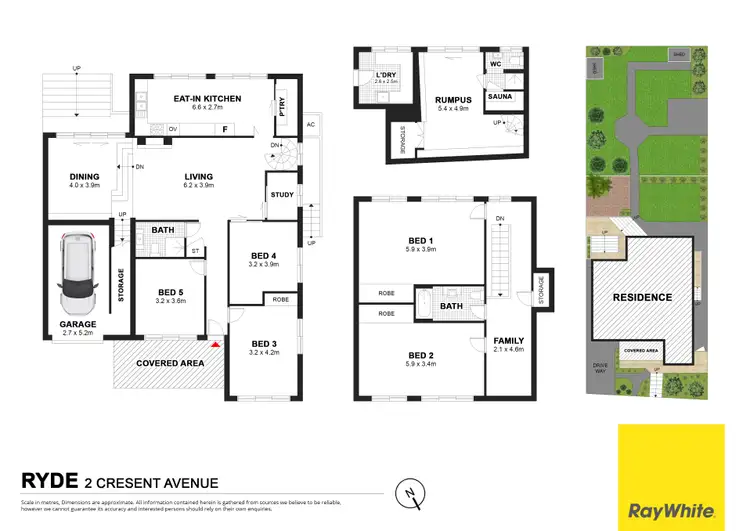 Floorplan of Homely house listing, 2 Crescent Avenue, Ryde NSW 2112